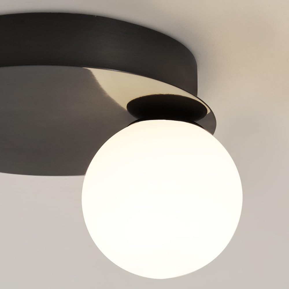 Nordic Copper Ceiling Light for Bedroom, Rotatable Spotlight for Indoor Corridor and Balcony, 10W Dimmable LED Wall Lamp with 3 Color Options