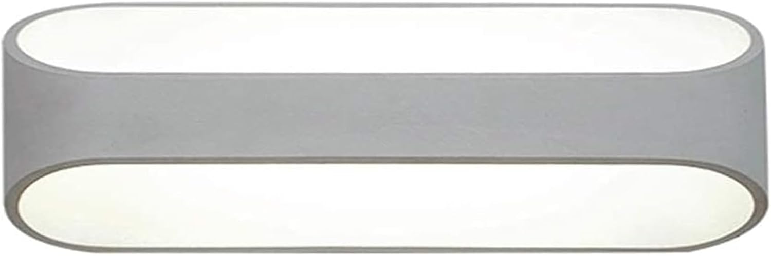 Wall Lamp Led Wall Sconce Modern Wall Lamp up and Down Lighting Fixtures Aluminum Spotlights Indoor Sconces for Living Room Bedroom Hallway Double Bevel White Metal Wall Light/3000K-L16Cm(6000K,L25Cm)