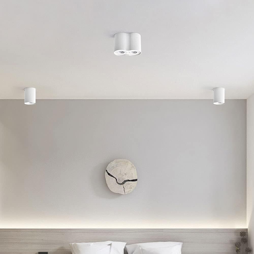Modern LED Ceiling Mount Lamp Fixtures Adjustable Surface Mounted Ceiling Spotlight Indoor Directional Spot Lighting GU10 Spotlights for Commercial Household