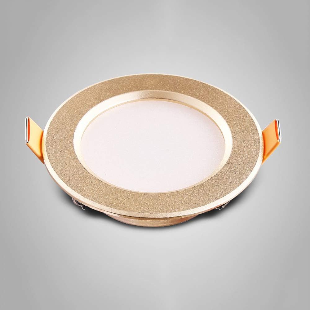 Luxury Ultra Thin 3W LED Recessed Downlight - High Brightness Ceiling Spotlight for Indoor Use, Perfect for Bathroom, Hallway, and More