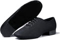 Dance Shoes Man Dancing Shoes Ballroom Black Low Heeled 3cm Large Size 45 Boy Jazz Soft Sole Men's Shoes(6)
