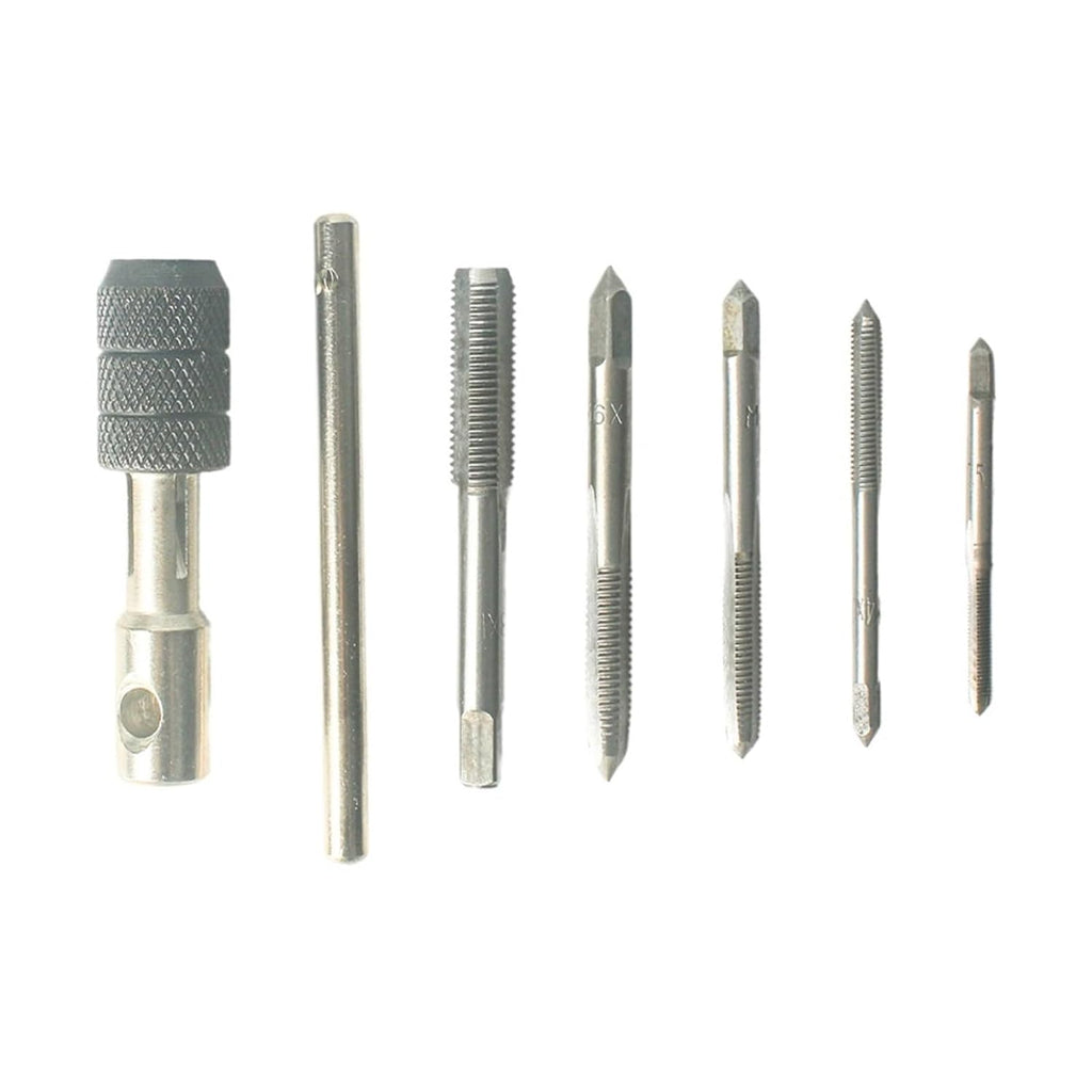 Screw Tap Tapper Drill Bit Tap Plate Thread Combination Set Manual Wrench Bushings Tapping Tools Drilling Threaded Holes(Tap-20PCS)