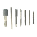 Screw Tap Tapper Drill Bit Tap Plate Thread Combination Set Manual Wrench Bushings Tapping Tools Drilling Threaded Holes(Tap-12PCS)