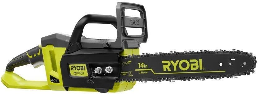 Ryobi 14 Inch 40-Volt Brushless Chainsaw Without Battery and Charger