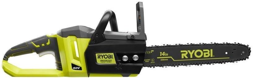 Ryobi 14 Inch 40-Volt Brushless Chainsaw Without Battery and Charger