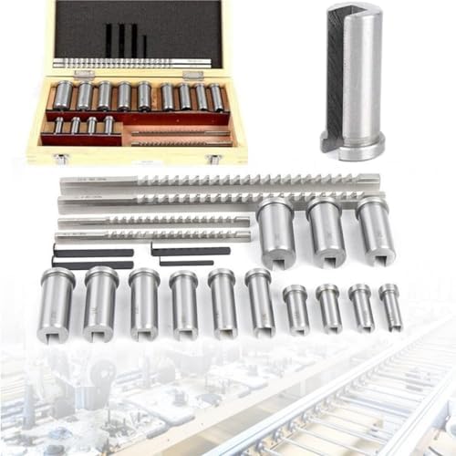 Industrial Keyway Broach Set with Cutters & Bushings for Precision Metalworking