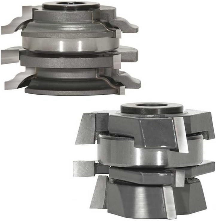 1010 MLCS Shaker Stacked Rail and Stile Shaper Cutter Set, 3/4' Bore