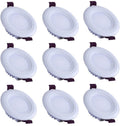 Spotlight,Recessed Led Downlight Round Ceiling Spotlight, Indoor Wash Wall Lamp Decoration Lighting Fixture, Fire Rated Energy Saving Led Downlighters, for Bathroom Office Shopping Store Ou