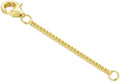 10k 14k Real Gold 1'/1.5'/2'/2.5'/3'/4'/5' Necklace Extender, Necklace Bracelet Extender Chain, Durable Gold Extender Chain, Adjustable Extension Chain for Necklace Bracelet Anklet