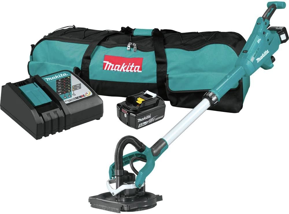 Makita XLS01T 18V LXT® Lithium-Ion Brushless Cordless 9' Drywall Sander Kit, AWS™ Capable (5.0Ah)