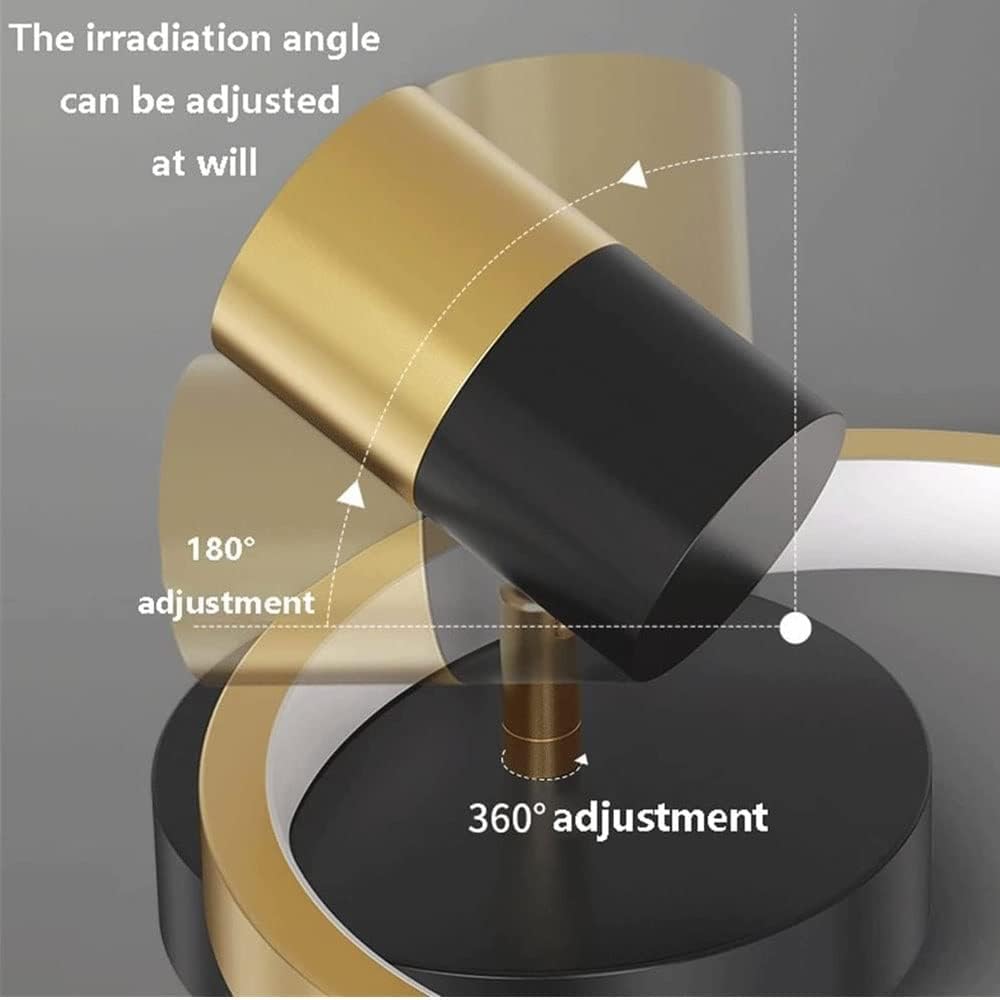Wall Lighting, Wall Lamp, d Rotatable Ceiling Spotlight, Indoor LED Wall Sconce, Headboard Lights, Adjustable Wall Light for Bedside Reading Light (Color : White Light) Vision (White Light)