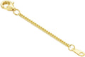 14k Gold 0.5'/1'/1.5'/2'/3' Necklace Bracelet Extender Chain, Necklace Extender Gold 14k, Durable Removable Gold Chain Extender, Gold Extension Chain for Necklace Anklet