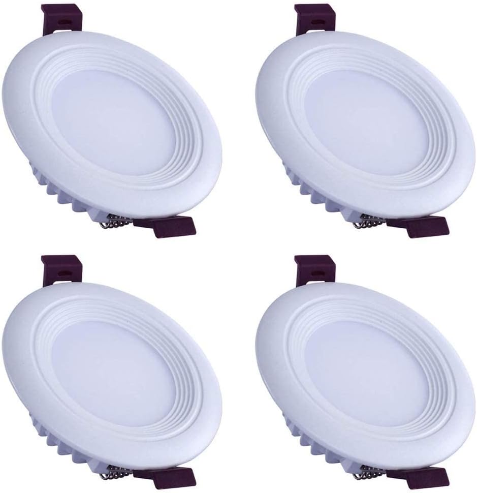 Spotlight,Recessed Led Downlight Round Ceiling Spotlight, Indoor Wash Wall Lamp Decoration Lighting Fixture, Fire Rated Energy Saving Led Downlighters, for Bathroom Office Shopping