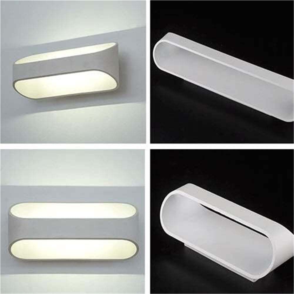 Modern COB Wall Sconce Up Down Wall Lamp Aluminum Spotlight Indoor Lighting for Bedroom Living Room Hallway Double Bevel Fixture