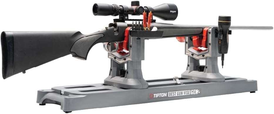 Tipton Best Gun Vise Gen 2 with 4 Mounting Positions, Adjustable Gun Clamps, Vise Mod Accessory Storage, For Gun Maintenance, Cleaning, and Gunsmithing