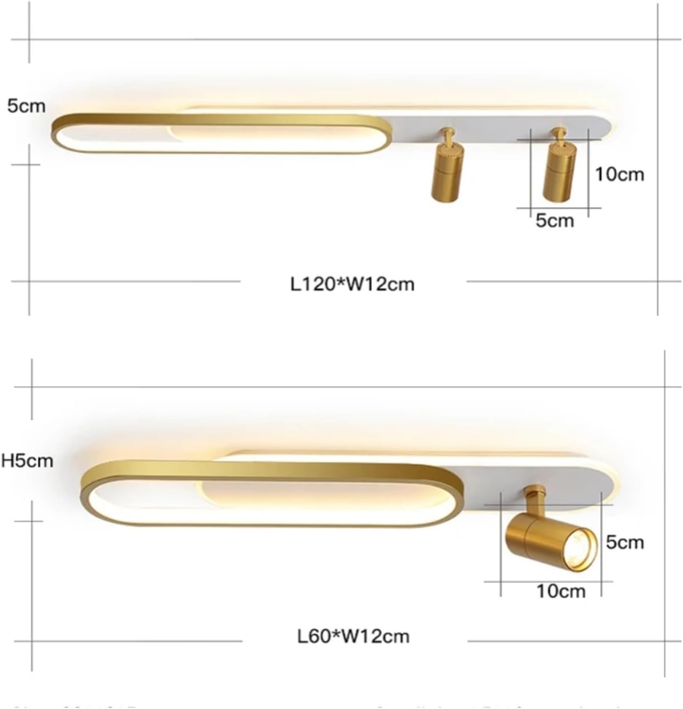 Luxurious Chandelier, Modern Acrylic LED Ceiling Pendant with Spotlight Compatible with Living Room Kitchen Corridor Remote Control Light Indoor Lighting (Color : Gold, Size : 80cm)