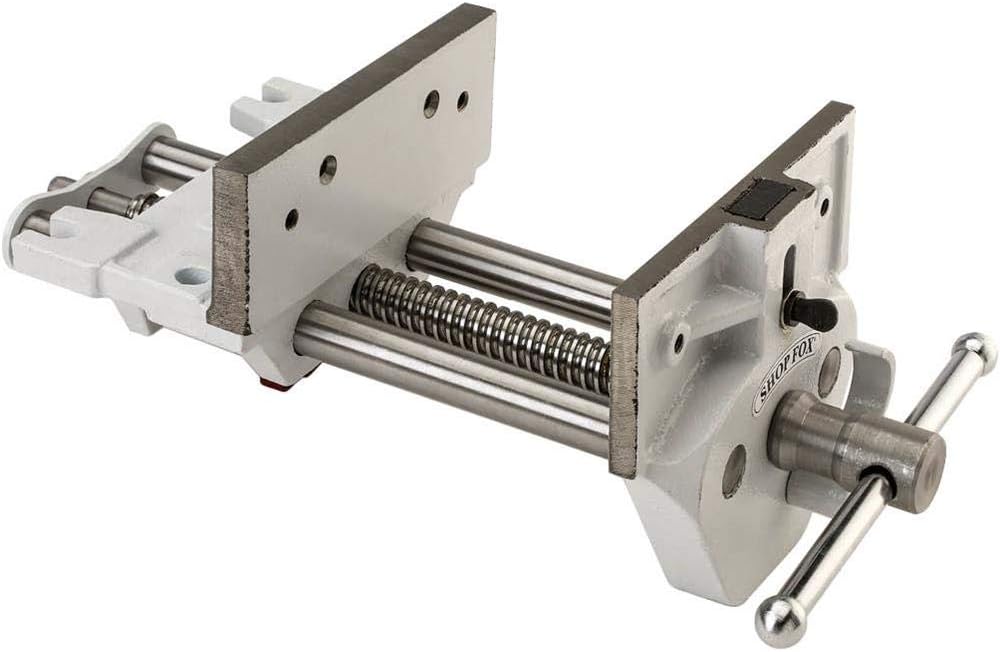 Shop Fox D4327 7-Inch Quick Release Wood Vise, Silver