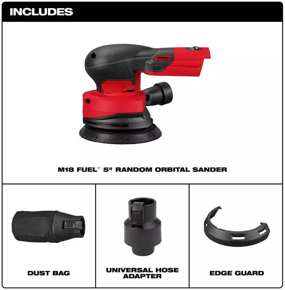 Electric Sander Fits Miwaukee 2837-20 18V 5' Orbital Sander, Small Sander, Sander Tool -Tool Only