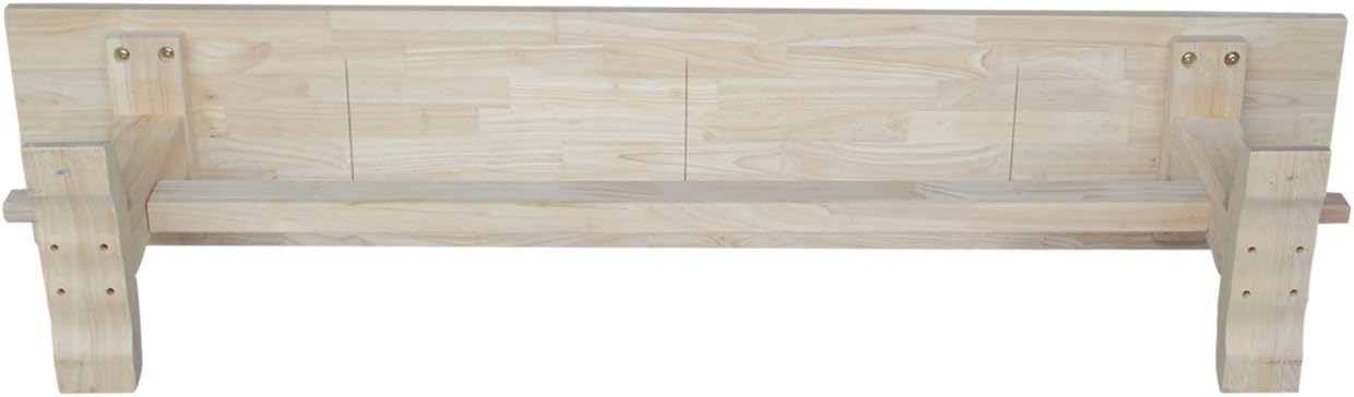 Solid Parawood Trestle Bench Unfinished 72', Kitchen/Dining Furniture, Sturdy & Reliable, Paint or Stain in Any Color, 450 lb Capacity, Entryway, Living Room, Family Room, Breakfast Nook, Unfinished
