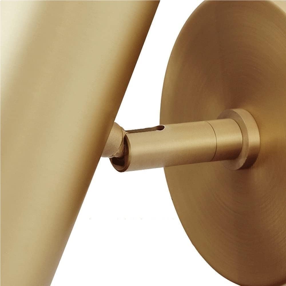Brass Wall Sconce Rotating Adjustable E27 Reading Light Minimalist Indoor Spotlight Bedside Bedroom Lighting