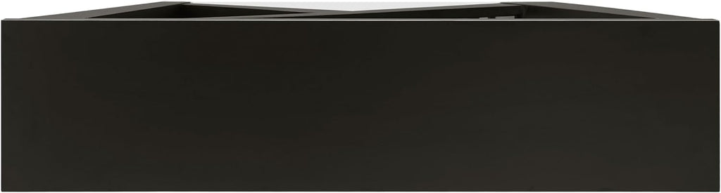 Homes: Inside + Out Naomi Modern Decorative Accent LED Console Table with W-Shaped Legs and Remote, Wood Entryway Furniture for Living Room, Hallway, Entrance, Small Spaces, Black