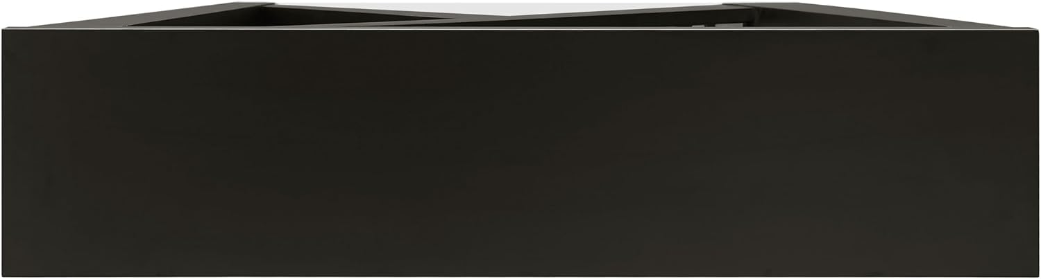 Homes: Inside + Out Naomi Modern Decorative Accent LED Console Table with W-Shaped Legs and Remote, Wood Entryway Furniture for Living Room, Hallway, Entrance, Small Spaces, Black