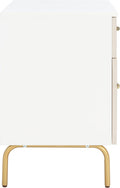 Safavieh Home Collection Genevieve White/White Washed 2-Drawer Nightstand