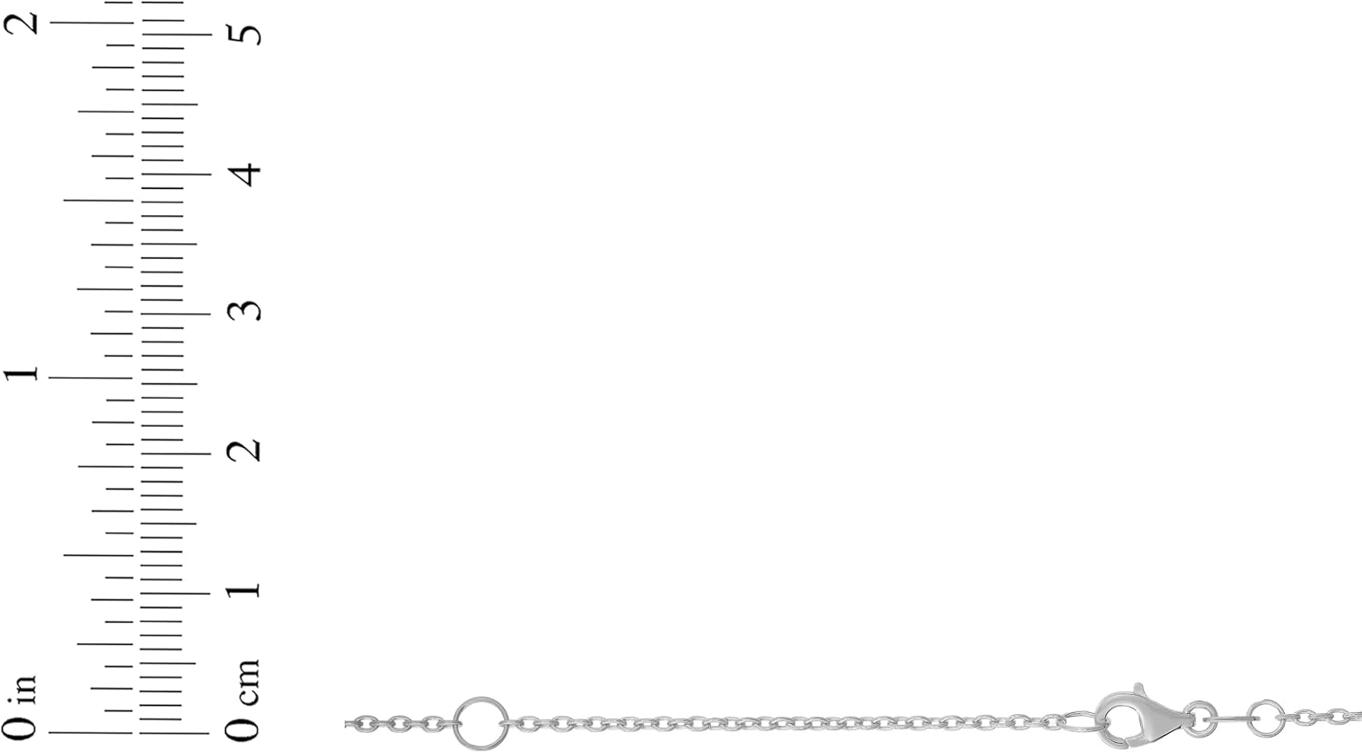 Floreo 14k White Gold Double Extendable Solid Classic Cable Chain Adjustable Necklace, 16' - 17' - 18 Inch