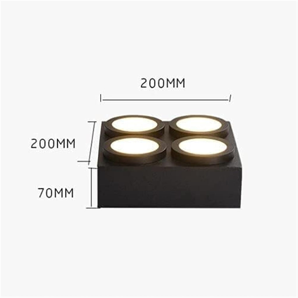 Can Lights Ceiling Spotlight – Indoor Downlight Fixtures for Kitchen, Living Room, Dining Room, Bedroom (Black, 4000K)(White-3000k) (Black3000k)