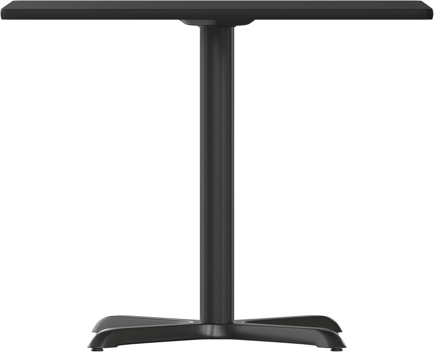 Flash Furniture 36'' Square Black Laminate Table Top with 30'' x 30'' Table Height Base