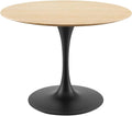 Modway Lippa Dining Table, 40', Black Natural