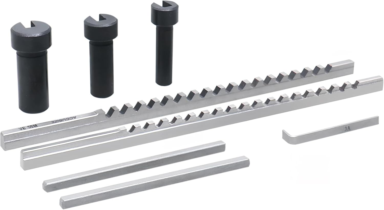 Accusize Industrial Tools No 60 Metric H.S.S. Keyway Broach Sets in Fitted Box, 5100-0060