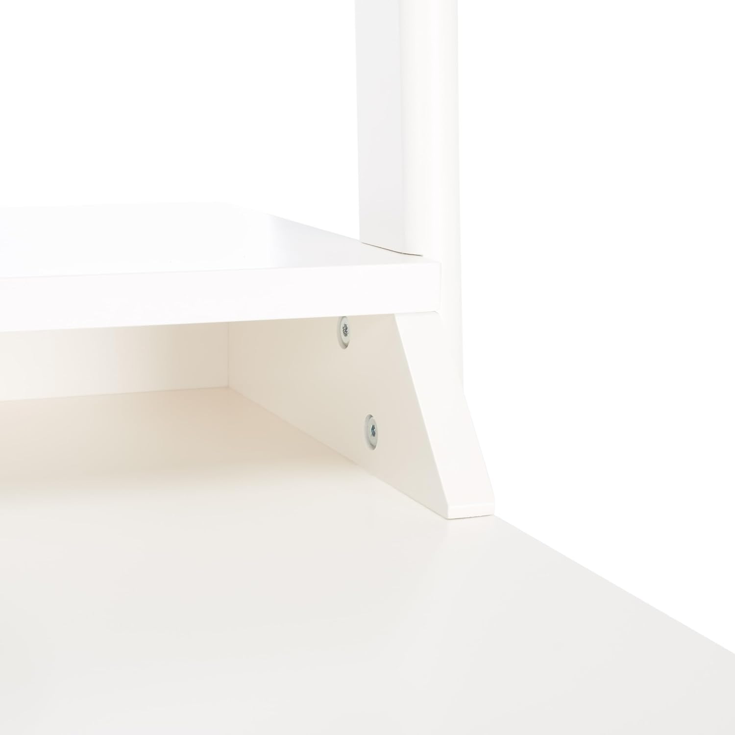 Safavieh Home Collection Pamella White 2-Shelf Leaning Desk