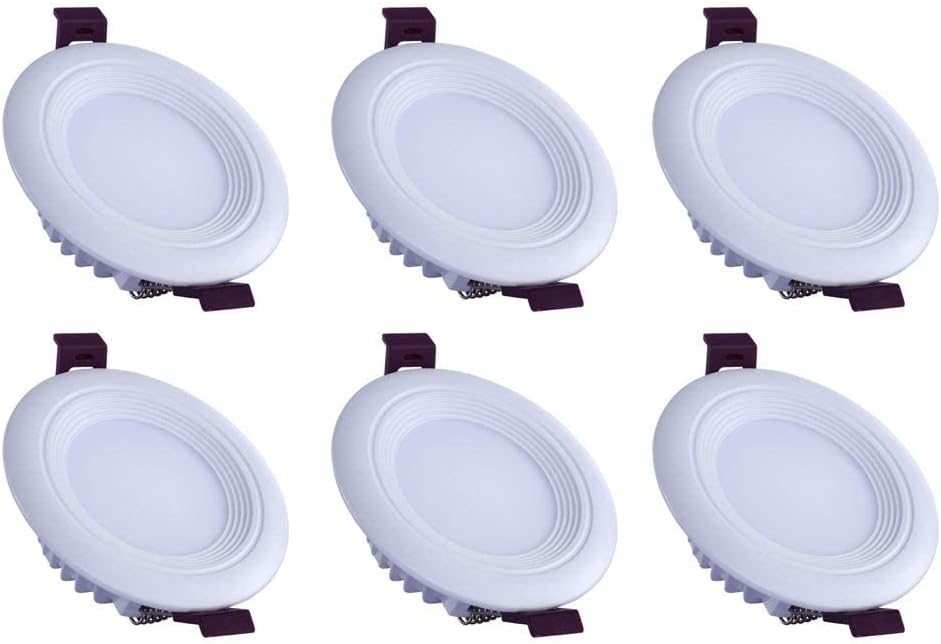 Spotlight,Recessed Led Downlight Round Ceiling Spotlight, Indoor Wash Wall Lamp Decoration Lighting Fixture, Fire Rated Energy Saving Led Downlighters, for Bathroom Office Shopping