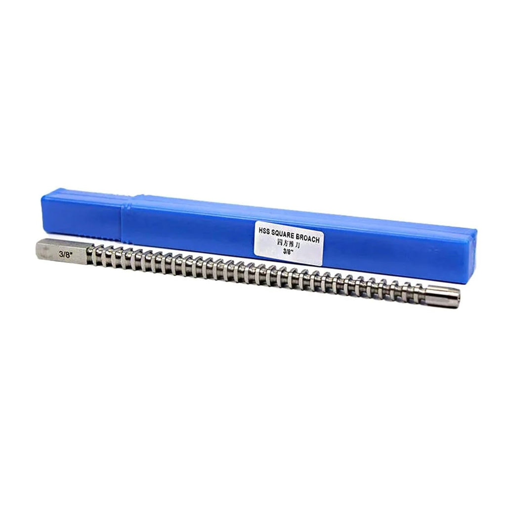 3/8' HSS Square Keyway Broach Cutter Inch Size High Speed Steel Cutting Tool Heat Resistance