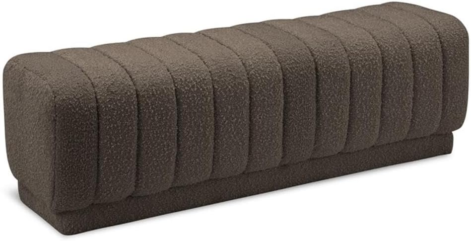 Meridian Furniture Heathrow Brown Ottoman/Bench