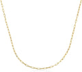 OAK & LUNA - Choose Your Style Women's Chain - Sterling Silver, 18K Gold Plated, Gold Vermeil, 14K Solid Gold - Bobble, Paperclip, Herringbone, Gourmette, Rope, Texture, Pearl, Cable, Mirror, Box, Twist - Custom Length
