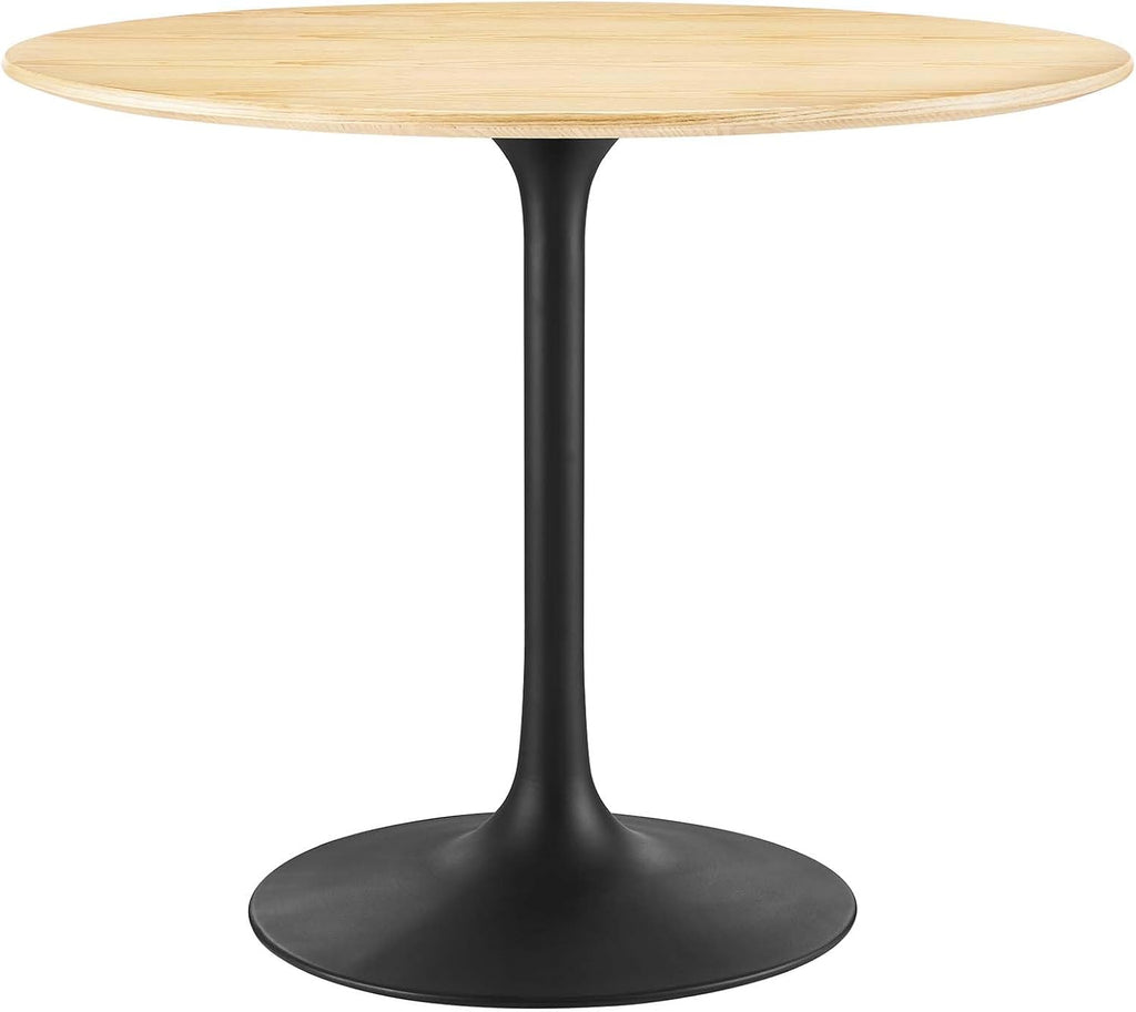 Modway Lippa Dining Table, 36', Black Natural