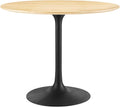 Modway Lippa Dining Table, 36', Black Natural