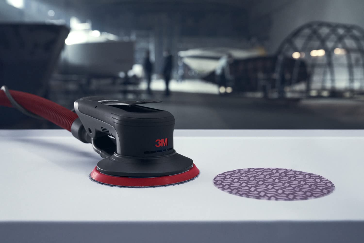 3M Random Orbital Sander, Xtract Pneumatic 88941, 5 in, with Central Vacuum Attachment, 3/32 in Orbit, Ergonomic and Lightweight ROS, .28 HP (209W) Motor