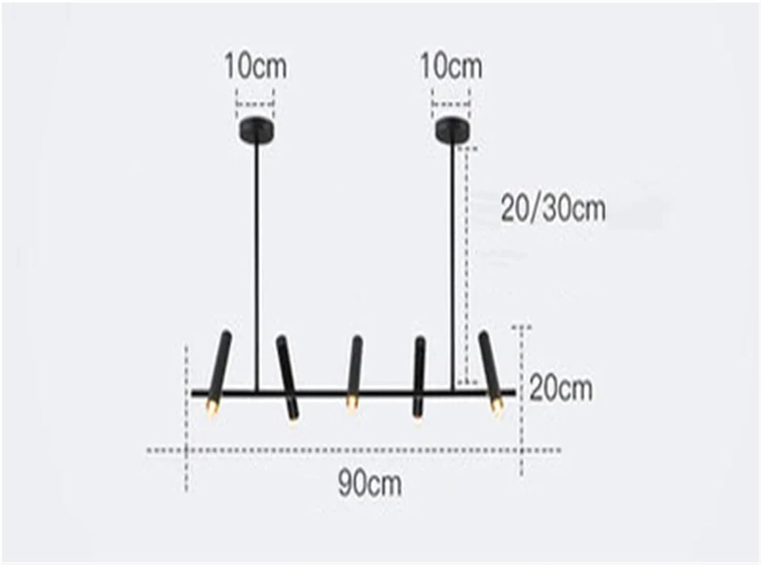 Modern Dining Room Pendant Lamp Lights LED Chaner Indoor Lighting Ceiling Lamp Hanging Light Spotlight Lamps for Living Room for The Bedroom (Remote Dimming 5 Head)
