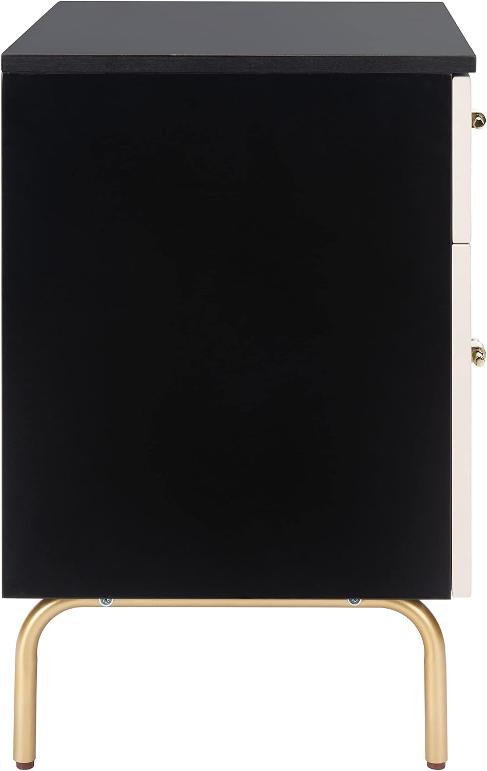 Safavieh Home Collection Genevieve Black/White Washed 2-Drawer Nightstand