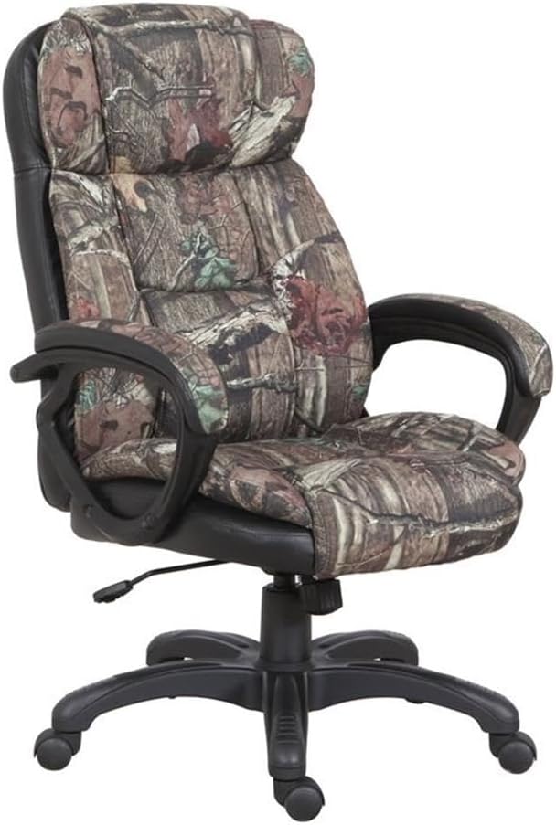 OS Home and Office Furniture 45.25' Fabric Executive Chair in Mossy Oak/Black