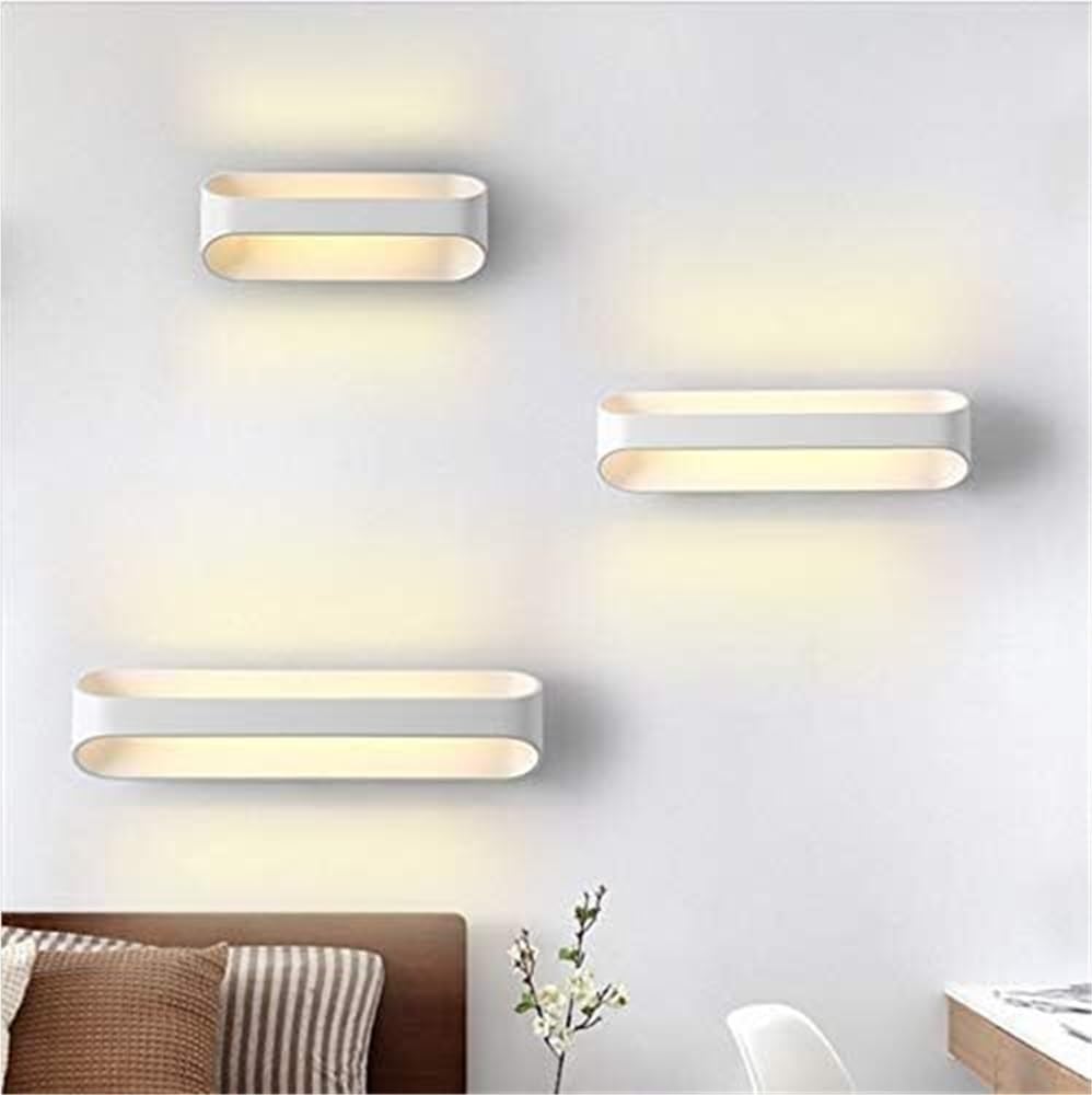 Modern COB Wall Sconce Up Down Wall Lamp Aluminum Spotlight Indoor Lighting for Bedroom Living Room Hallway Double Bevel Fixture