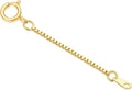 14k Gold 0.5'/1'/1.5'/2'/3' Necklace Bracelet Extender Chain, Necklace Extender Gold 14k, Durable Removable Gold Chain Extender, Gold Extension Chain for Necklace Anklet