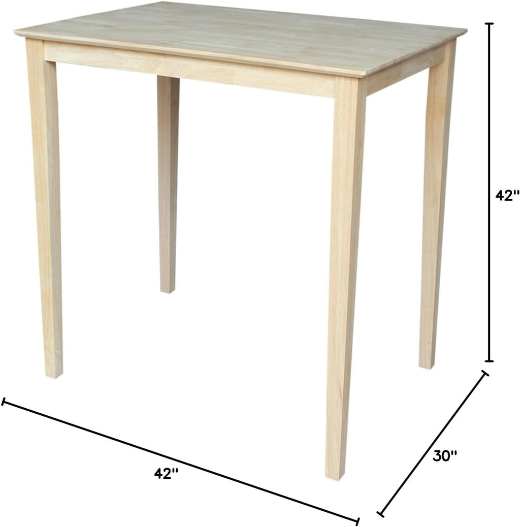 International Concepts 42' Solid Wood Top Bar Table in Natural