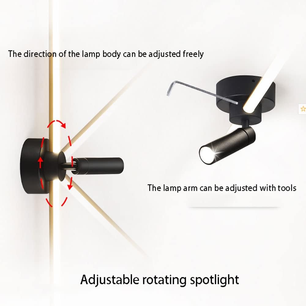 LED Ceiling Spotlights Indoor Surface Mounted Spotlight, Adjustable Ceiling Lamp Fixed Track Lighting Fixture, Modern Bathroom Vanity Lights for Kitchen Island Bedroom