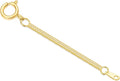 14k Gold 0.5'/1'/1.5'/2'/3' Necklace Bracelet Extender Chain, Necklace Extender Gold 14k, Durable Removable Gold Chain Extender, Gold Extension Chain for Necklace Anklet