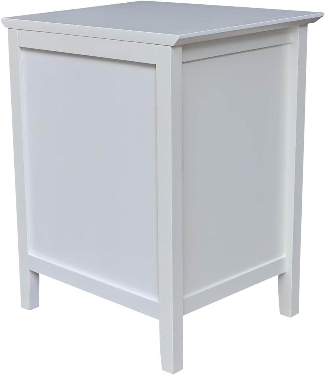 International Concepts Solid Wood Bedroom Nightstand with 3 Drawers in White