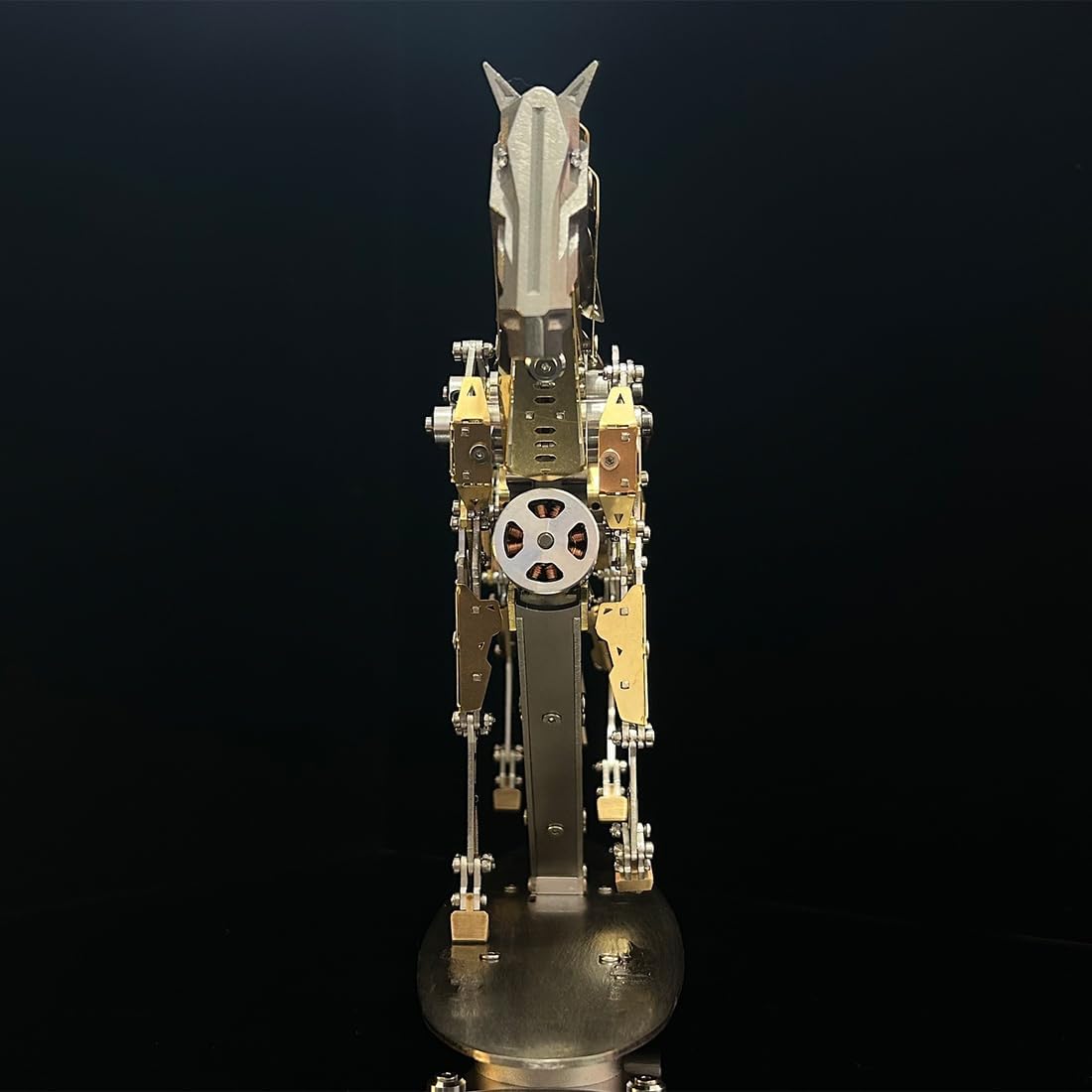 3D Metal Puzzle for Adults, 3D Metal Mechanical Horse Model Kit, Dynamic Moving Bionic Mechanical Horse with Brushless Motor, Bionic Kinetic Animal Assembly Model, Desk Decor & STEM Gift, 300+PCS